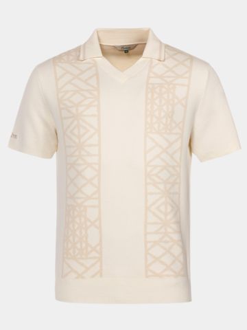 Malbon HABANA Halbarm Polo offwhite