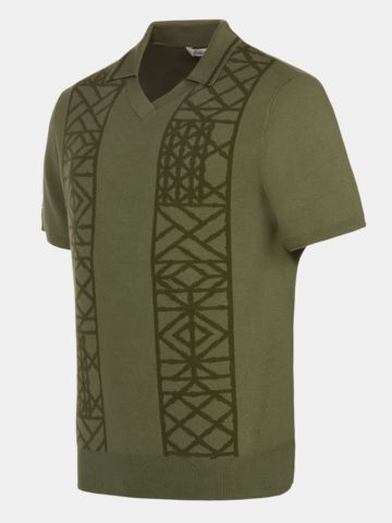 Malbon HABANA Halbarm Polo oliv