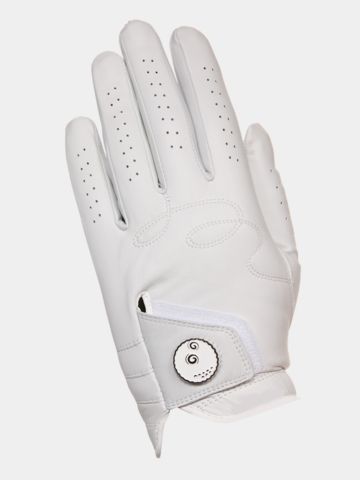 Malbon BUCKETS GLOVE Leder Handschuh weiß