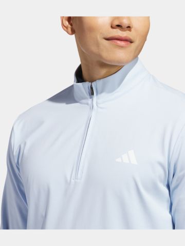 adidas ULT CLS QZ LC Stretch Midlayer hellblau
