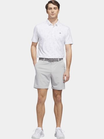 adidas ULT+ BTTR PRINT Halbarm Polo weiß