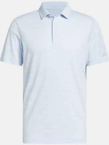 adidas ULT JACQUARD Halbarm Polo hellblau