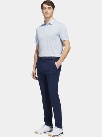 adidas ULT JACQUARD Halbarm Polo hellblau
