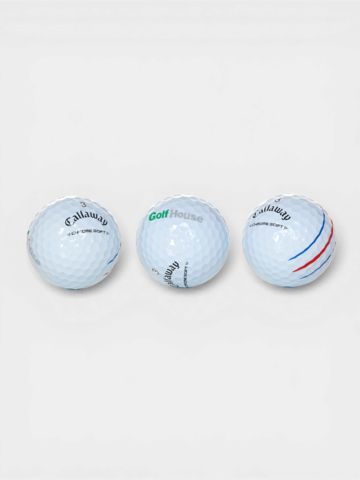 Callaway Chromovaná měkká trojitá stopa GH Logo bílá