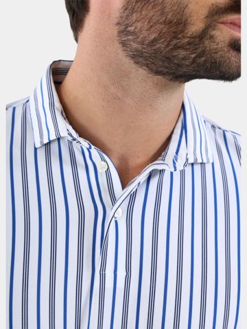 Chervo ARCHITETTO Halbarm Polo gestreift