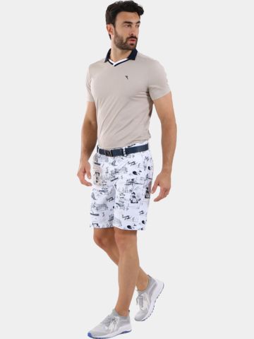 Chervo AUGUST Halbarm Polo beige