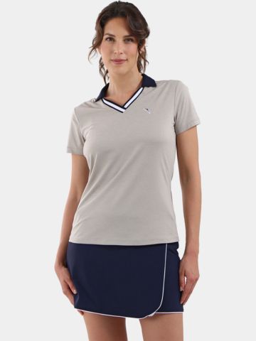 Chervo AMBROSE Halbarm Polo beige