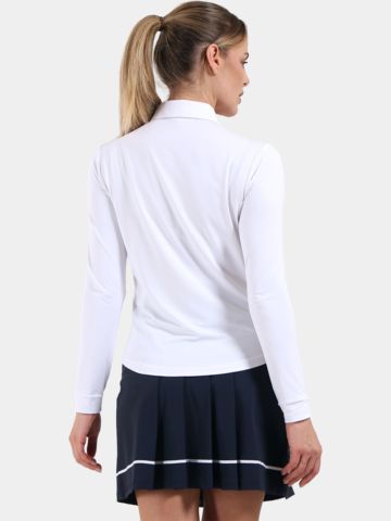 Chervo ANNUARIO Langarm Polo weiß