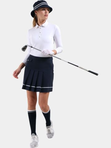 Chervo ANNUARIO Langarm Polo weiß