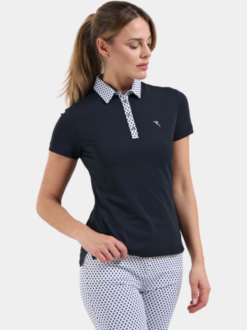 Chervo AVARIZIA Halbarm Polo navy