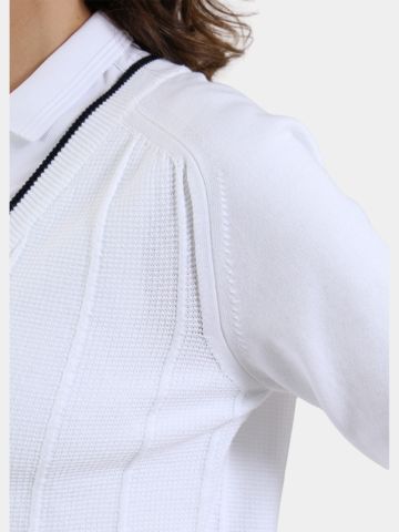 Chervo NAVONA Strick Jacke weiß