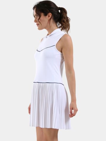 Chervo VITTORIA ohne Arm Kleid weiß