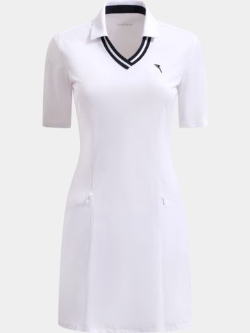 Chervo VIVACE Halbarm Kleid weiß