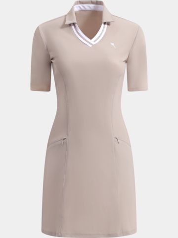 Chervo VIVACE Halbarm Kleid beige