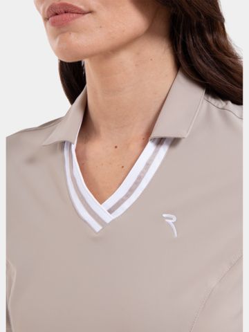 Chervo VIVACE Halbarm Kleid beige