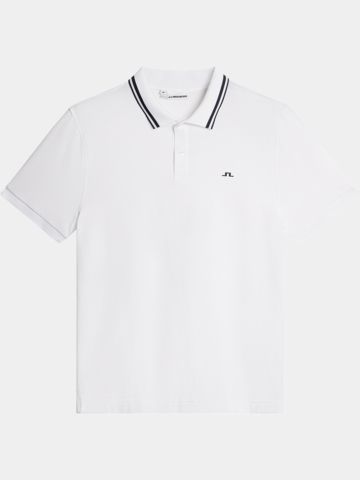 J.Lindeberg Joey Tipping Halbarm Polo GH50 weiß