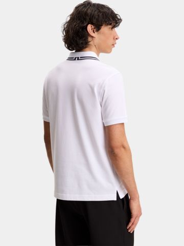 J.Lindeberg Joey Tipping Halbarm Polo GH50 weiß