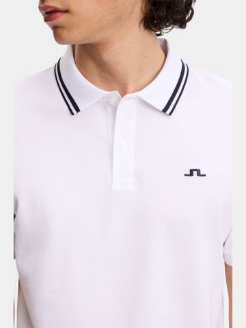 J.Lindeberg Joey Tipping Halbarm Polo GH50 weiß