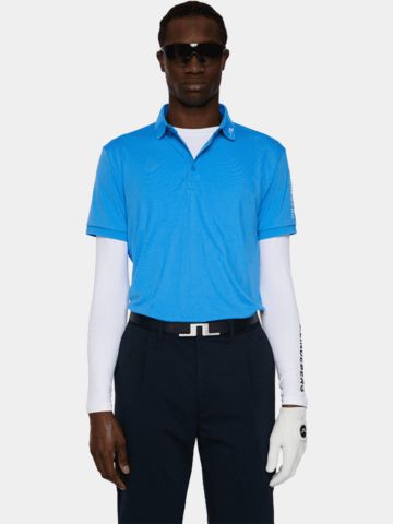 J.Lindeberg Tour Tech Halbarm Polo türkis