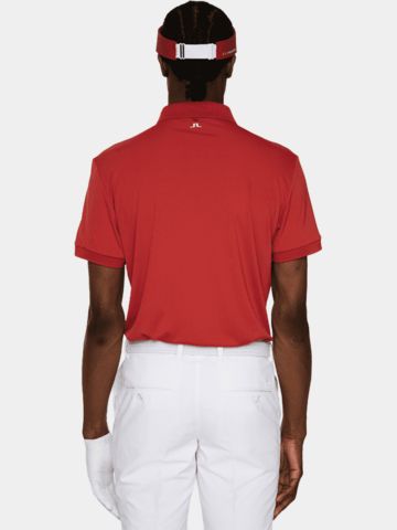 J.Lindeberg Tour Tech Halbarm Polo rot