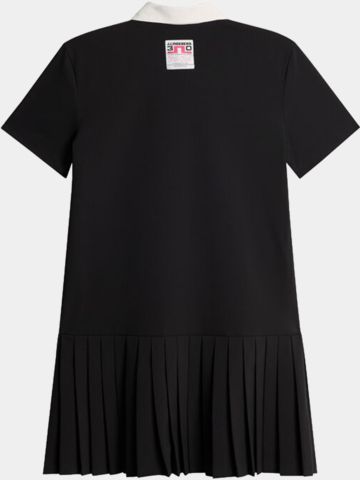 J.Lindeberg 30Y Grace Pleated Halbarm Kleid schwarz