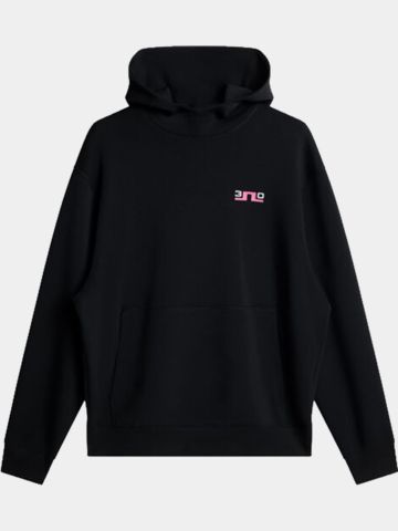 J.Lindeberg 30Y Callan Unisex mikina s kapucí černá