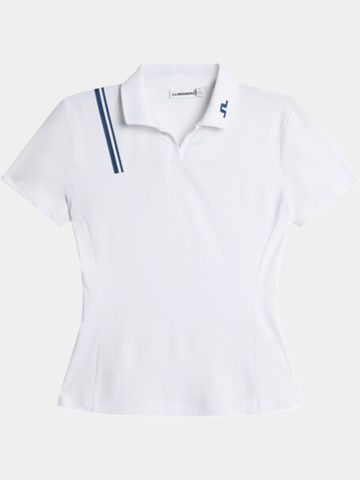 J.Lindeberg Polokošile Melli Polo s polovičním rukávem bílá