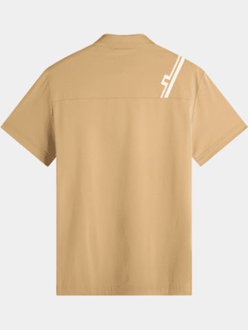 J.Lindeberg Fred Halbarm Polo beige
