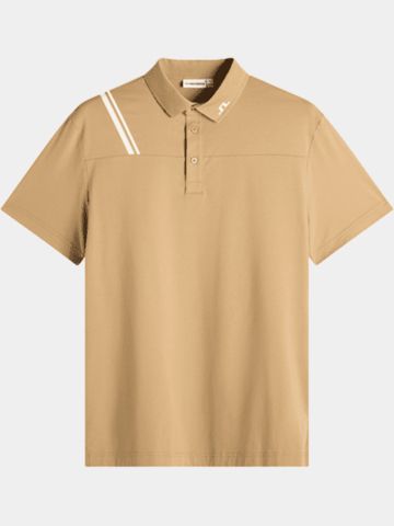 J.Lindeberg Fred Halbarm Polo beige
