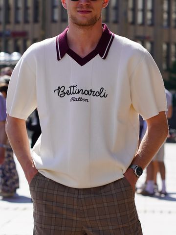 Malbon BETTINARDI Strick Polo ecru