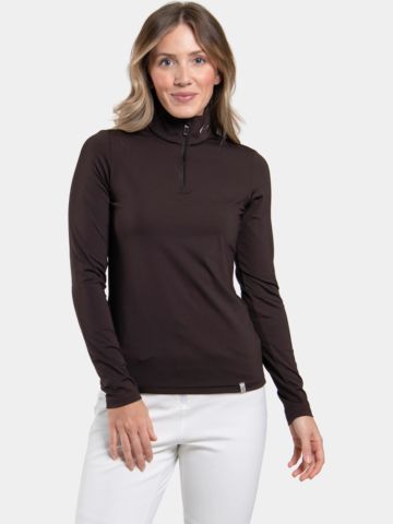 Kjus Feel Half-Zip Stretch Midlayer braun