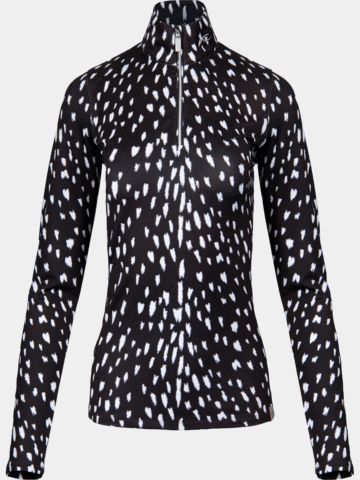 Kjus Kinetic Print Half-Zip Stretch Unterzieher braun
