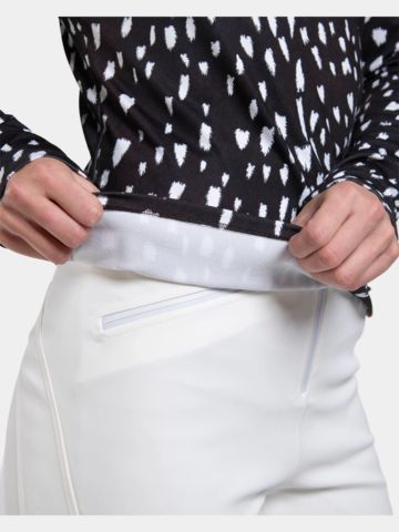 Kjus Kinetic Print Half-Zip Stretch Unterzieher braun