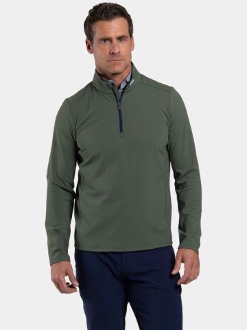 Kjus Holden Half-Zip Stretch Midlayer olivová