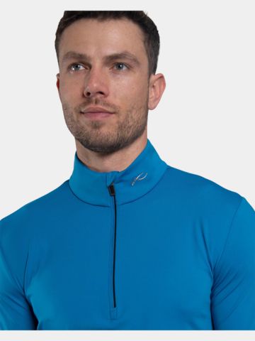 Kjus Feel Half-Zip Stretch Midlayer blau