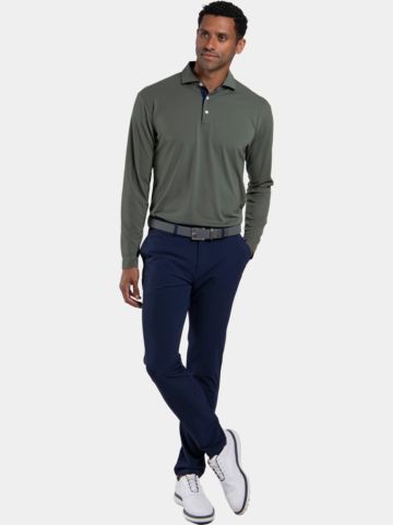 Kjus Polokošile Fairway s dlouhým rukávem olivový