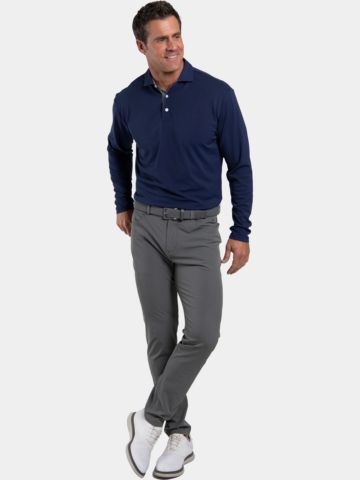 Kjus Polokošile Fairway s dlouhým rukávem námořnická modrá