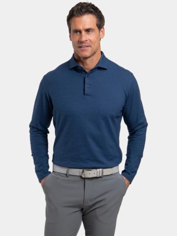 Kjus Scot Warm polo s dlouhým rukávem modrá