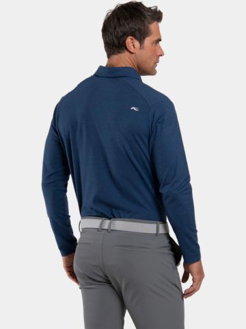 Kjus Scot Warm polo s dlouhým rukávem modrá