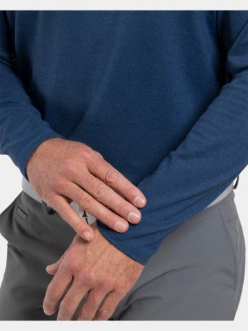 Kjus Scot Warm Langarm Polo blau