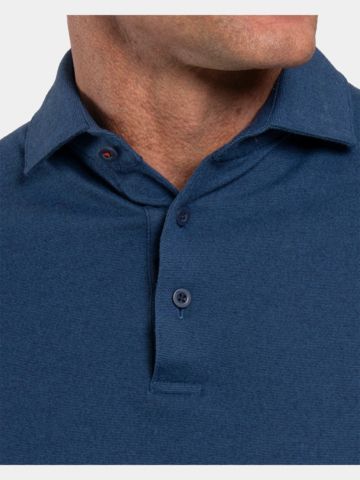 Kjus Scot Warm Langarm Polo blau