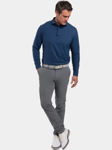Kjus Scot Warm Langarm Polo blau