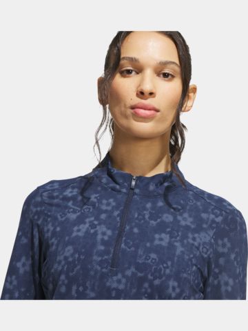 adidas W ULT AOP QTR Z Stretch Unterzieher navy