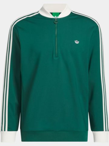 adidas Golf Originals F 3 Str 1/4 Zip Stretch Midlayer grün
