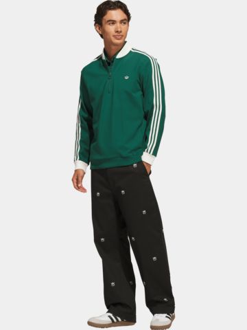 adidas Golf Originals F 3 Str 1/4 Zip Stretch Midlayer grün