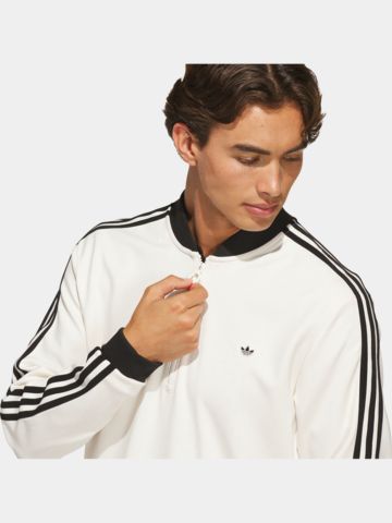 adidas Golf Originals F 3 Str 1/4 Zip Stretch Midlayer weiß