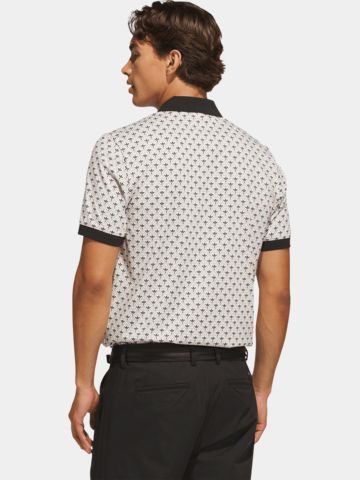 adidas Golf Originals S Nov AOP P Halbarm Polo weiß