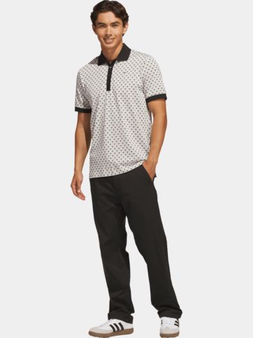 adidas Golf Originals S Nov AOP P Halbarm Polo weiß