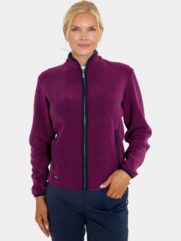 Abacus Foxhills Midlayer Fullzip Fleece beere