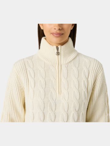 Daily Sports CABLE LS Pullover Lining Windstopp Strick ecru